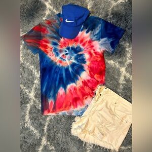 Red white blue spiral 🌀 size small adult
